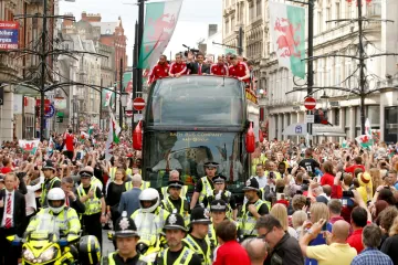 Triumfální návrat fotbalistů Walesu