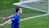 Rabušic sám před Vaclíkem nastřelil tyčku (29. min.)