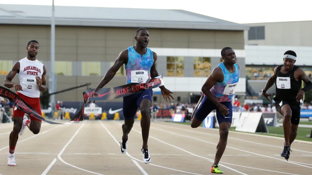 Justin Gatlin vítězí na americkém šampionátu