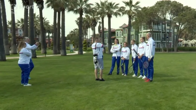 České tenistky se připravují na start BJK Cupu