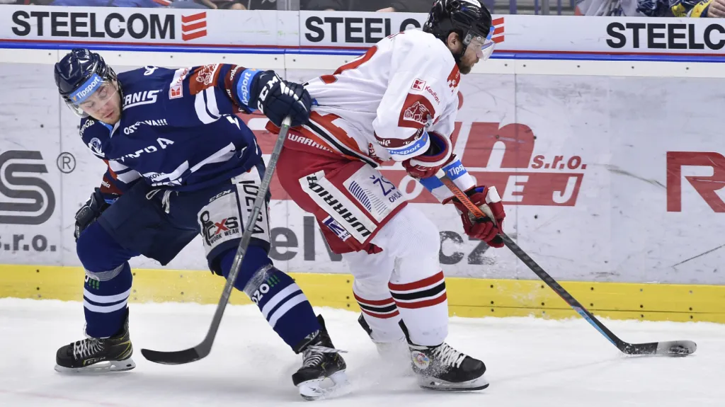 Vítkovický Petr Fridrich a olomoucký Jan Knotek v souboji