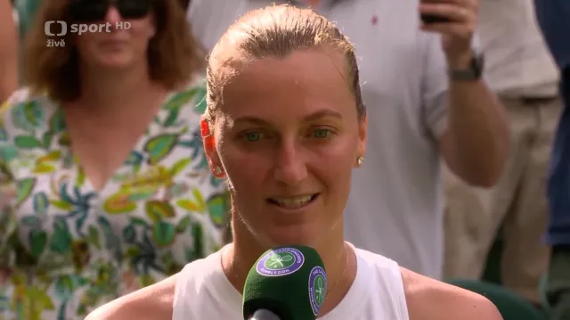 Kvitová po posledním zápase ve Wimbledonu děkovala rodině