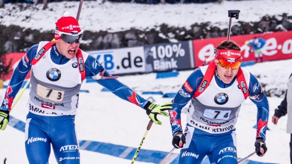 Čeští biatlonisté ve štafetě