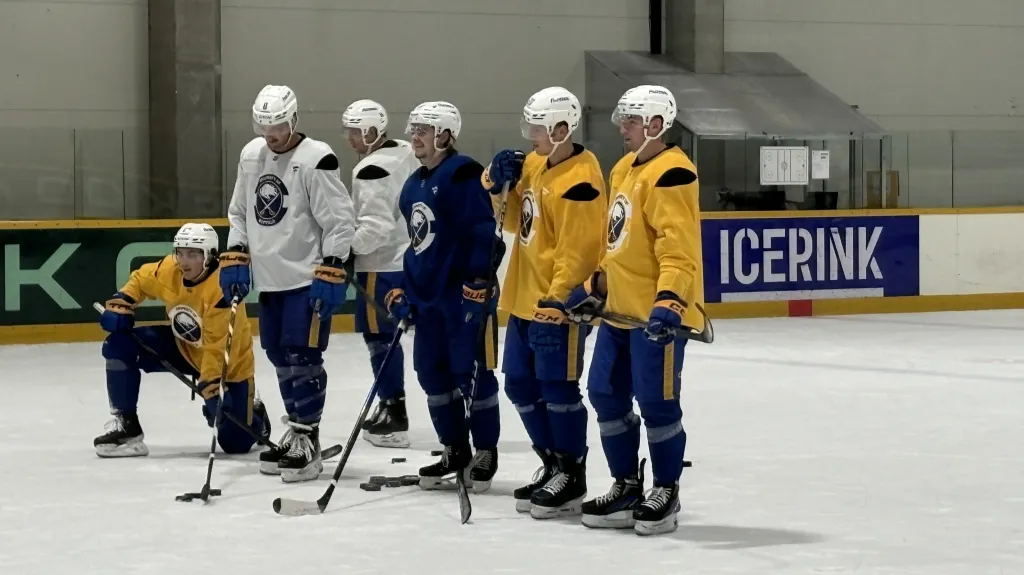 Lukáš Rousek (úplně vpravo) s Jiřím Kulichem