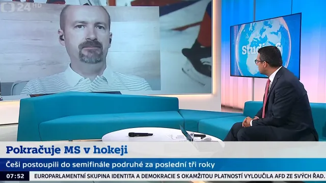 Studio 6: Komentátor Jílek o postupu českých hokejistů do semifinále