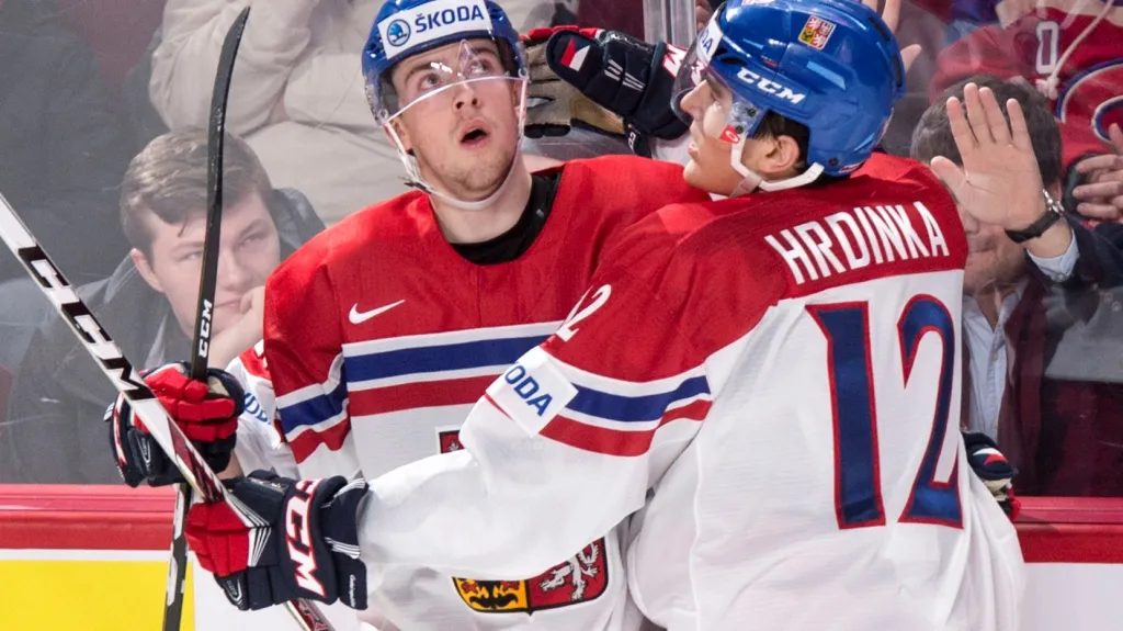 Slavící čeští hokejisté do 20 let