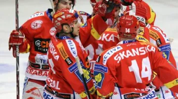 Hráči Slavie se radují z vítězství