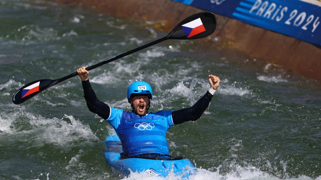 Lukáš Rohan ve finále kayakcrossu