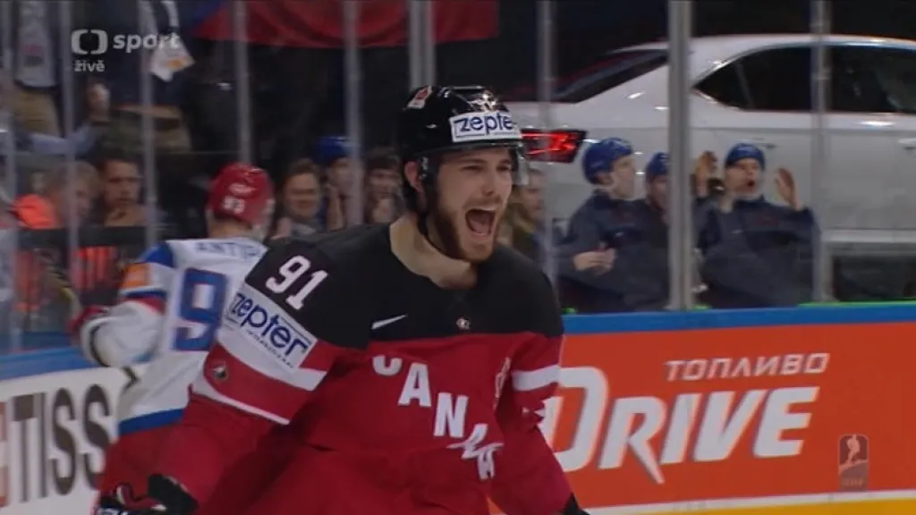 Gól v utkání Kanada - Rusko: Seguin - 4:0 (29. min.)