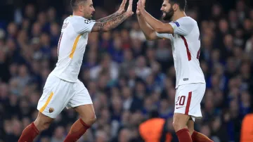 Radost fotbalistů AS Řím