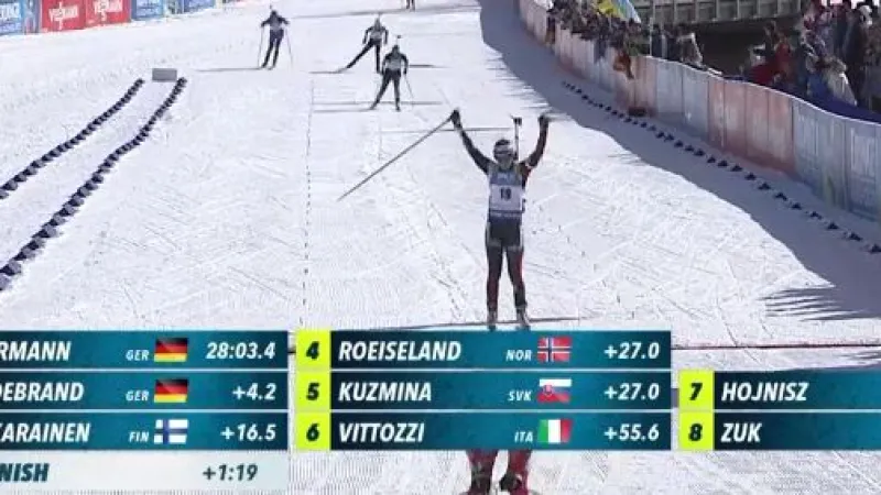 Sestřih stíhačky biatlonistek v Soldier Hollow