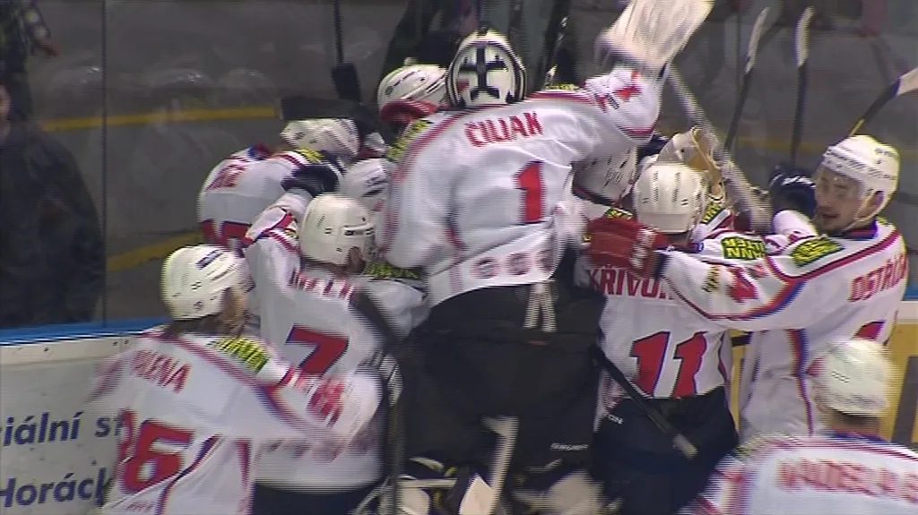 Radost hokejistů Třebíče