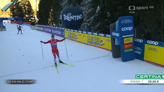 Dojezd poslední etapy Tour de Ski