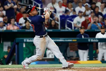 Americký hvězdný baseballista Mike Trout