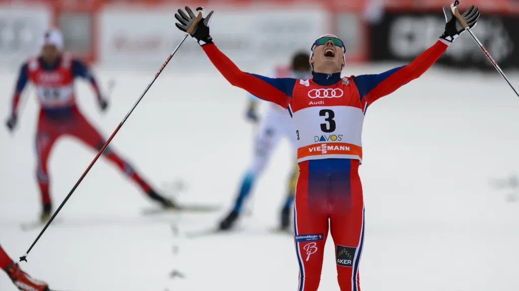 Radující se Finn Haagen Krogh 