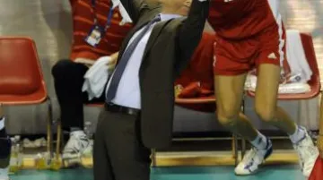 Jan Svoboda s českými volejbalisty