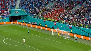 Penaltový rozstřel v utkání Švýcarsko – Španělsko