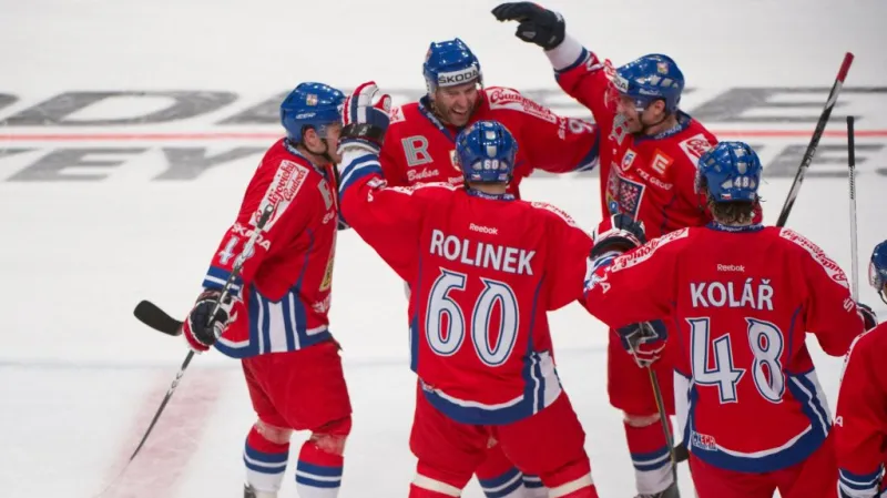 Radost českých hokejistů