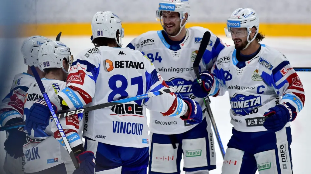 Radost hráčů Komety Brno