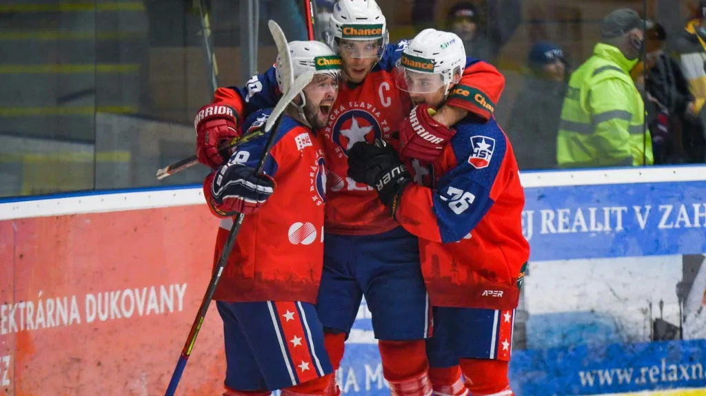 Radost hokejistů Třebíče