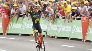 Lilian Calmejane před cílem 8. etapy Tour de France