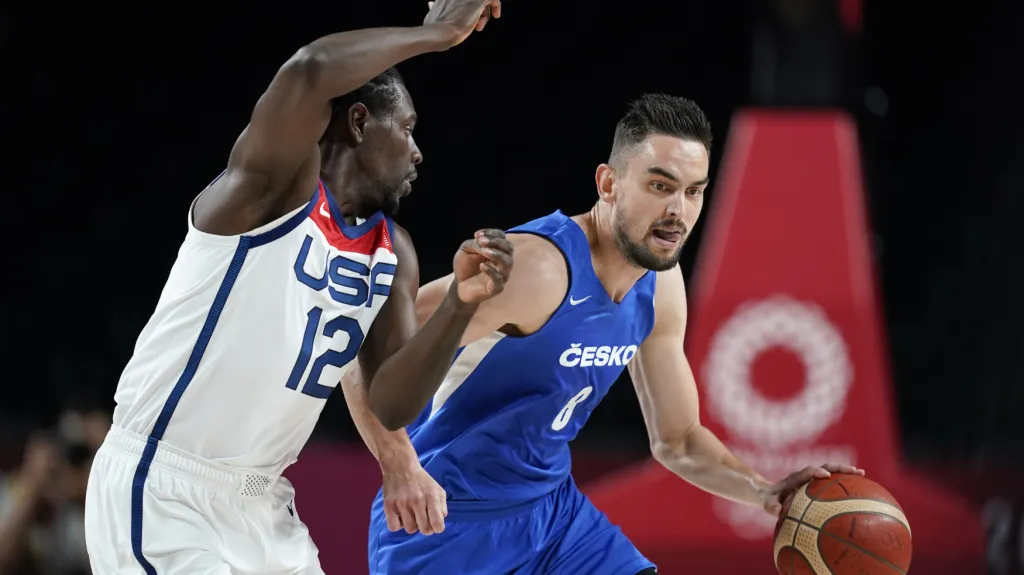 Tomáš Satoranský v olympijském zápase proti USA