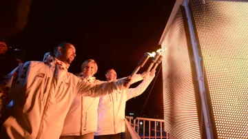 Slavnostní otevření Olympijského parku na Letné