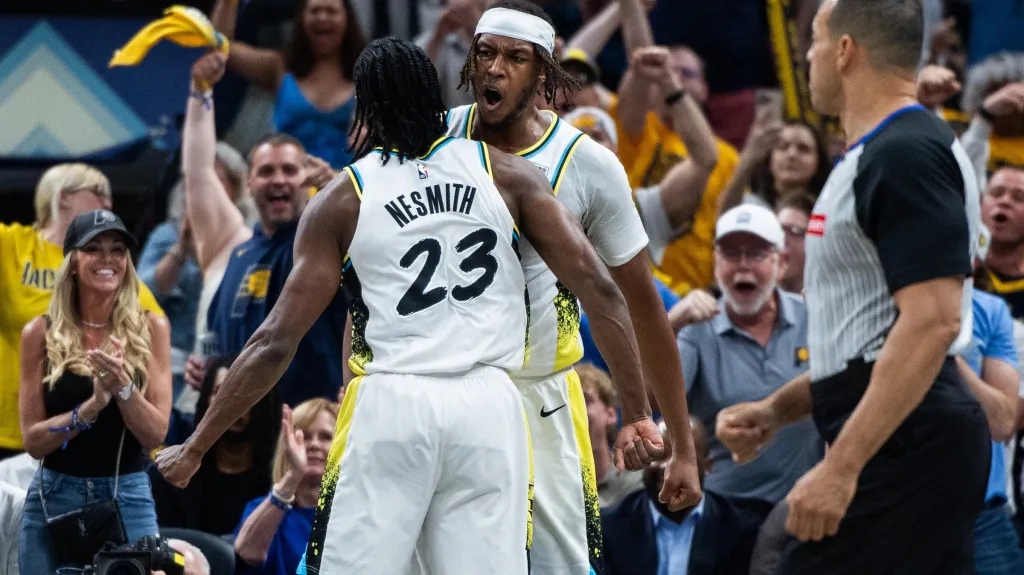 Radost basketbalistů Indiany