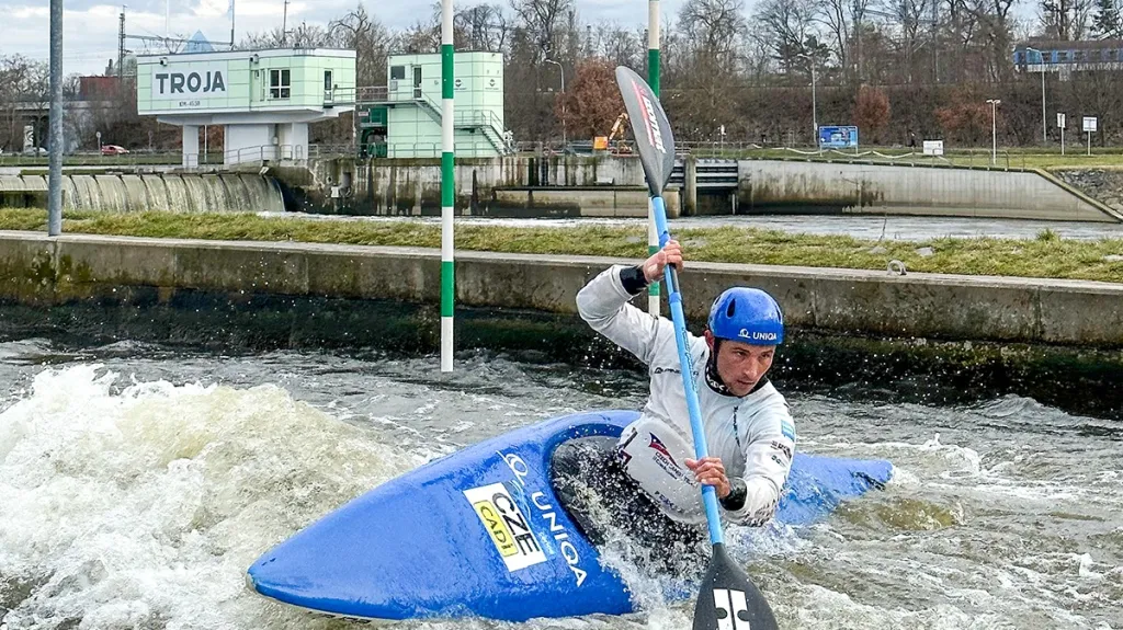 Jiří Prskavec na tréninku v pražské Troji