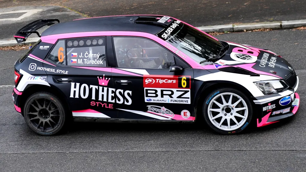 Vůz Jana Černého na Pražském rallyesprintu