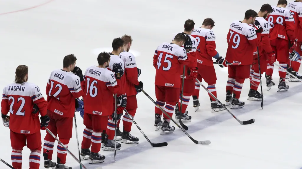 Zklamaní čeští hokejisté