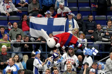 Fanoušci hokeje v Ostravě