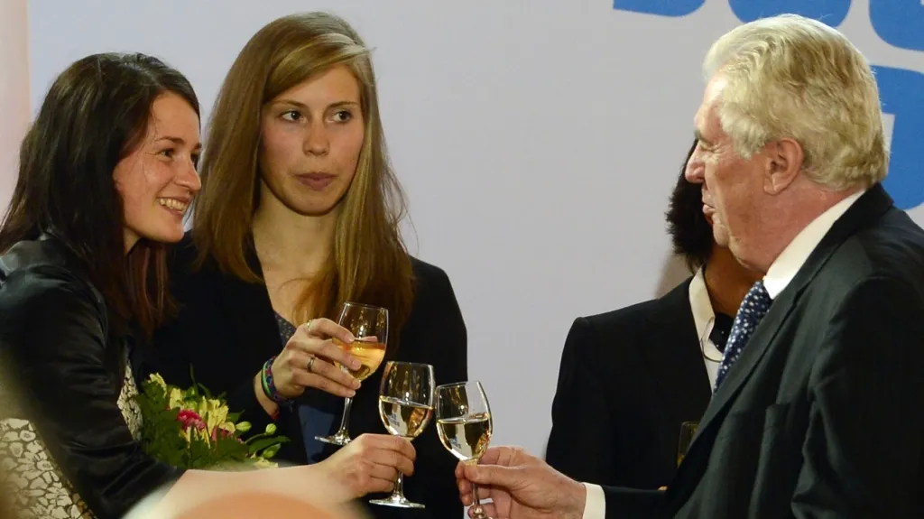 Prezident Miloš Zeman přijal olympioniky