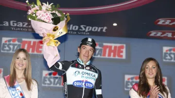 Rigoberto Urán na pódiu