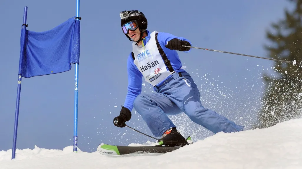 Dominik Hašek při exhibici v Rokytnici nad Jizerou