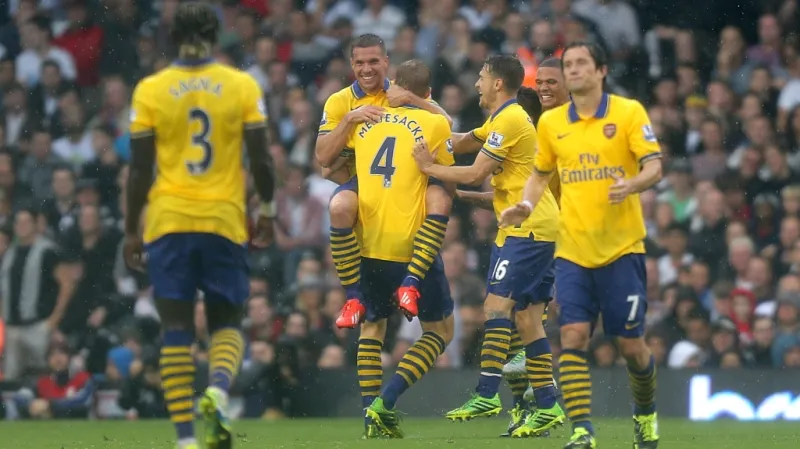 Radost fotbalistů Arsenalu