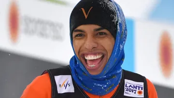 Adrian Solano si užívá mistrovství světa v Lahti