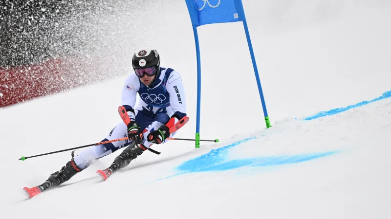 Marek Müller ve své olympijské premiéře obřího slalomu