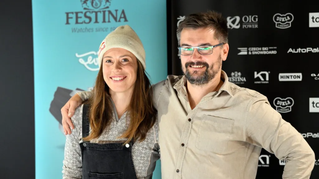 Eva Adamczyková a její trenér Marek Jelínek