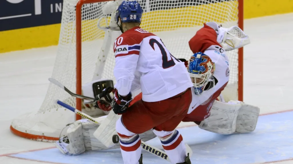 Neúspěšný nájezd Jakuba Klepiše v utkání s Dánskem