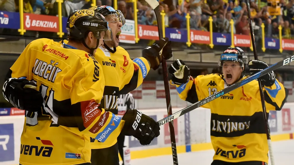 Radost hokejistů Litvínova