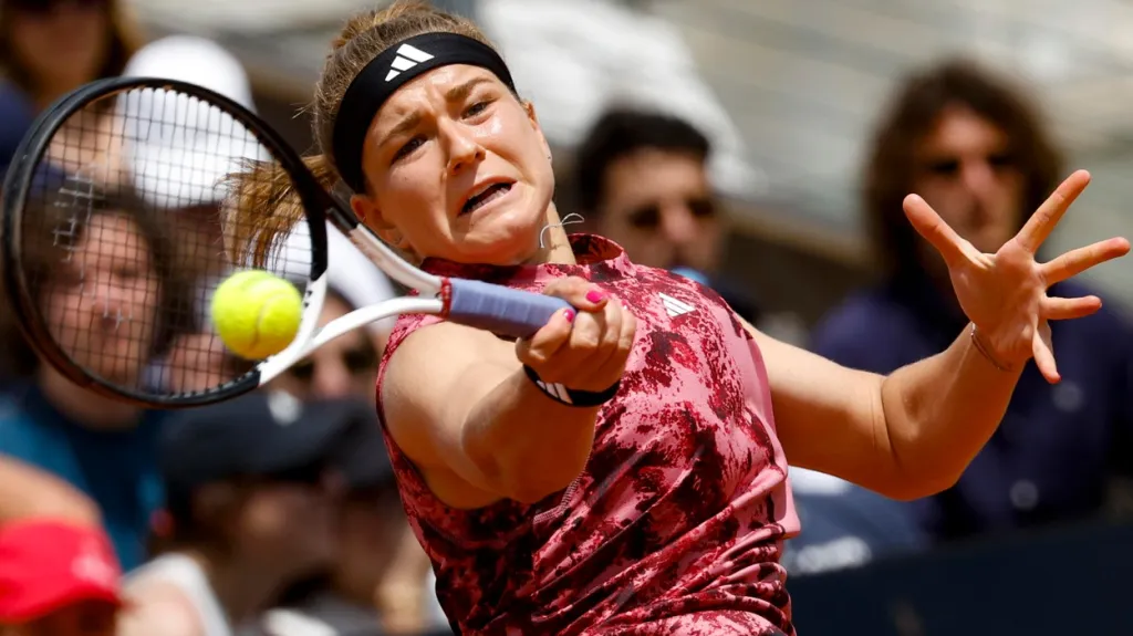 Karolína Muchová na turnaji WTA v Římě