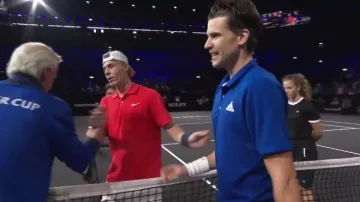 Závěr super tie-breaku v utkání Thiem - Shapovalov