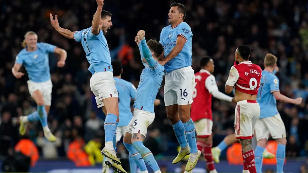 Radost hráčů Manchesteru City