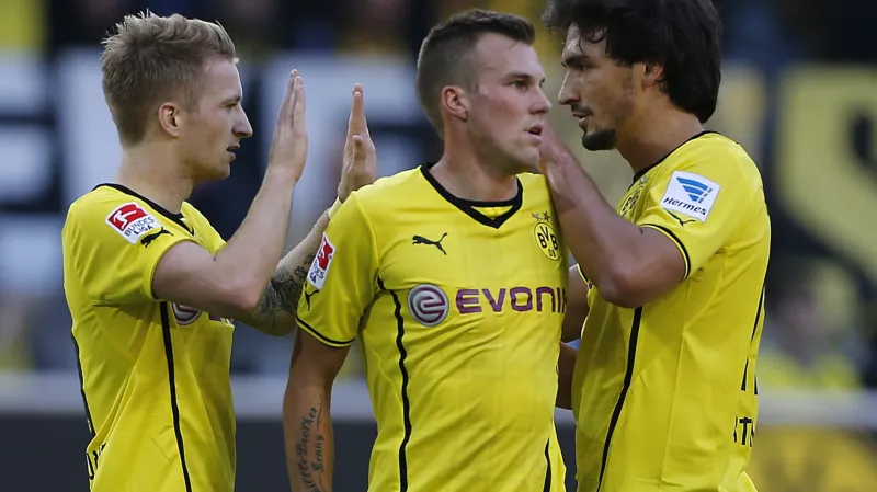 Radost hráčů Dortmundu