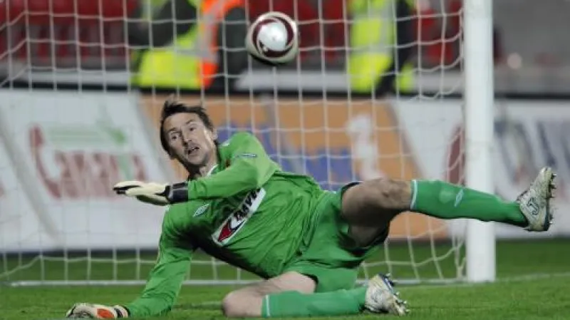 Brankář Slavie Martin Vaniak