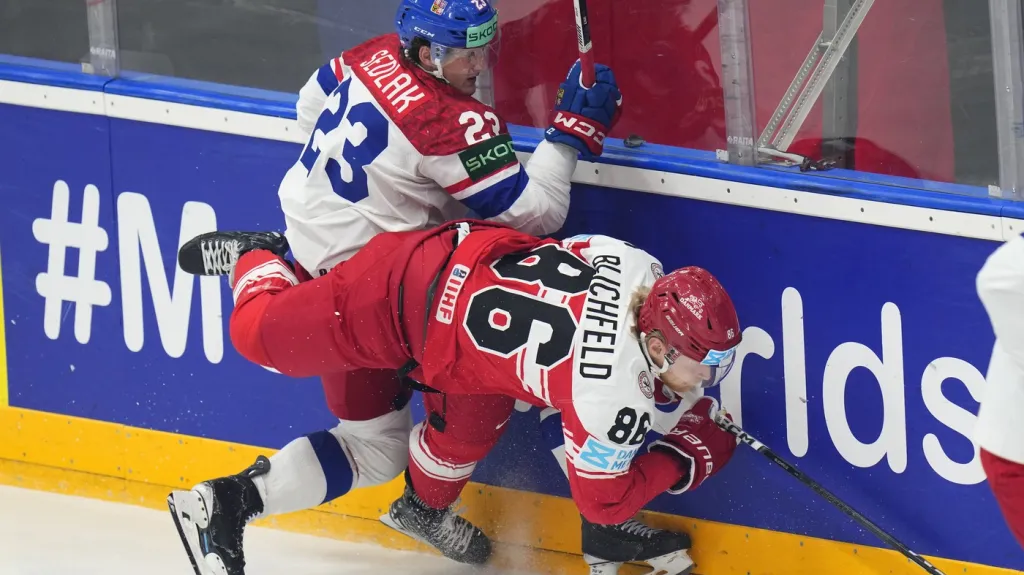 Lukáš Sedlák v utkání proti Dánsku