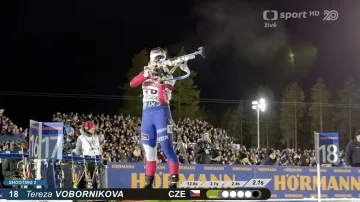 Střelby českých biatlonistek v individuálu SP v Kontiolahti