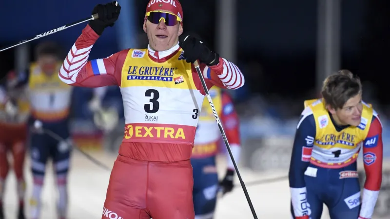 Finále sprintu mužů ve finské Ruce