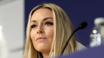 Tisková konference Lindsey Vonnové před olympijskými hrami